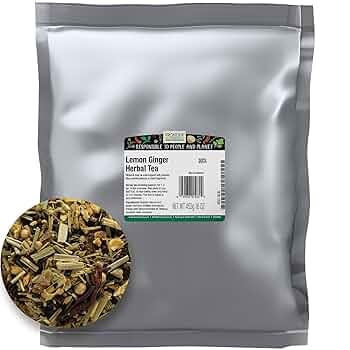 Amazon.com : Frontier Co-op Lemon Ginger Herbal Tea 1lb